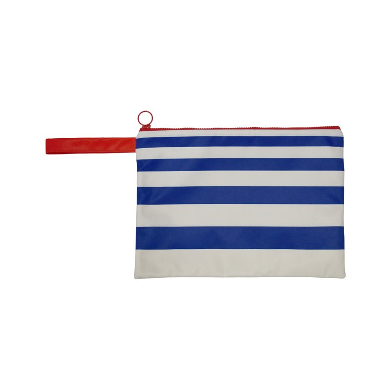 Αδιάβροχο τσαντάκι παραλίας Ριγέ Λευκό/μπλε