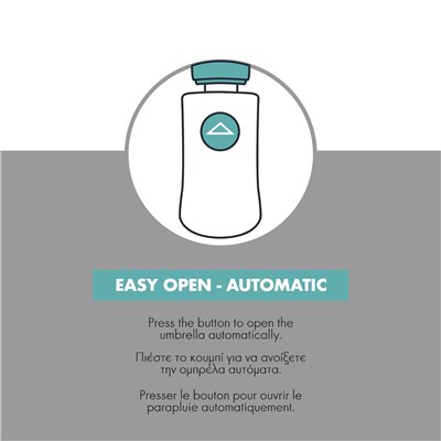 Ομπρέλα Αυτόματη Open Μπλε
