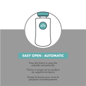 Ομπρέλα Αυτόματη Open Μπλε