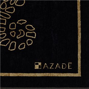 Azadé Beach Towel Black/Gold