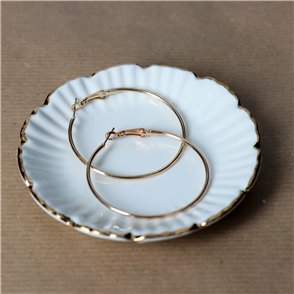 Rose gold σκουλαρίκια κρίκοι σε μικρό μέγεθος