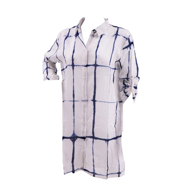 Azade dress white tye dye