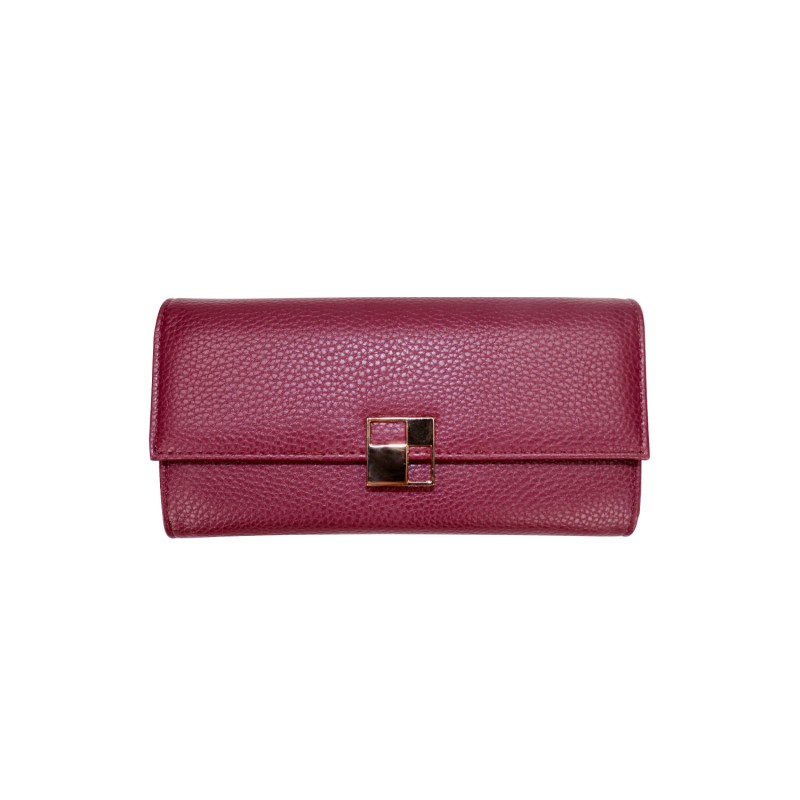 Azade folded wallet wine red