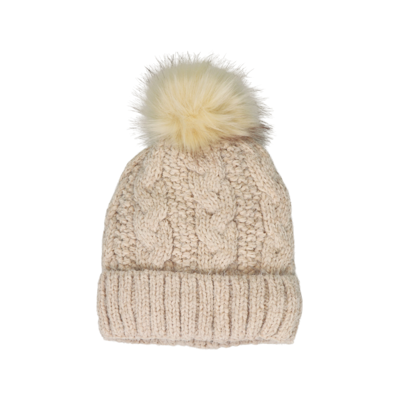 Azade beige beanie hat