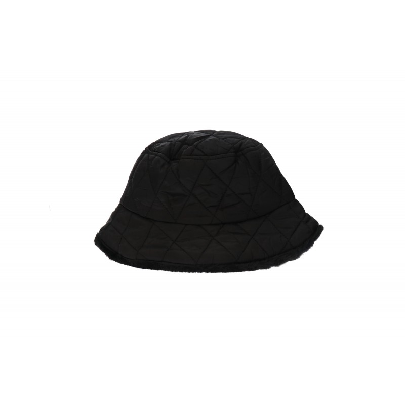 Azade quilted bucket hat black