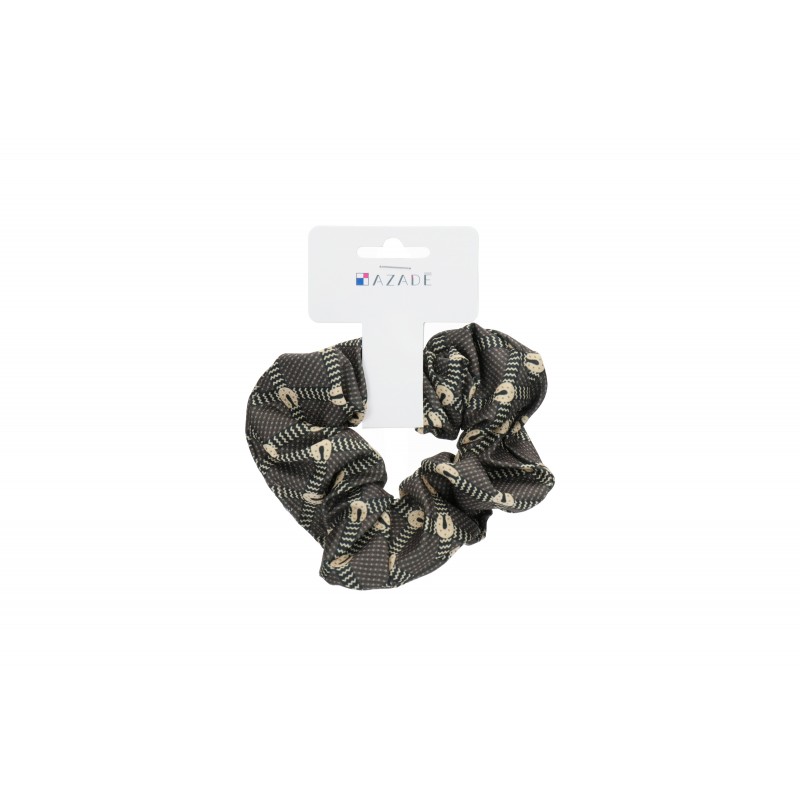 Azadé Βrown Printed Scrunchie