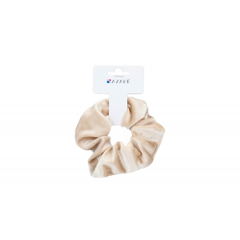 Azadé Velvet  beige scrunchie