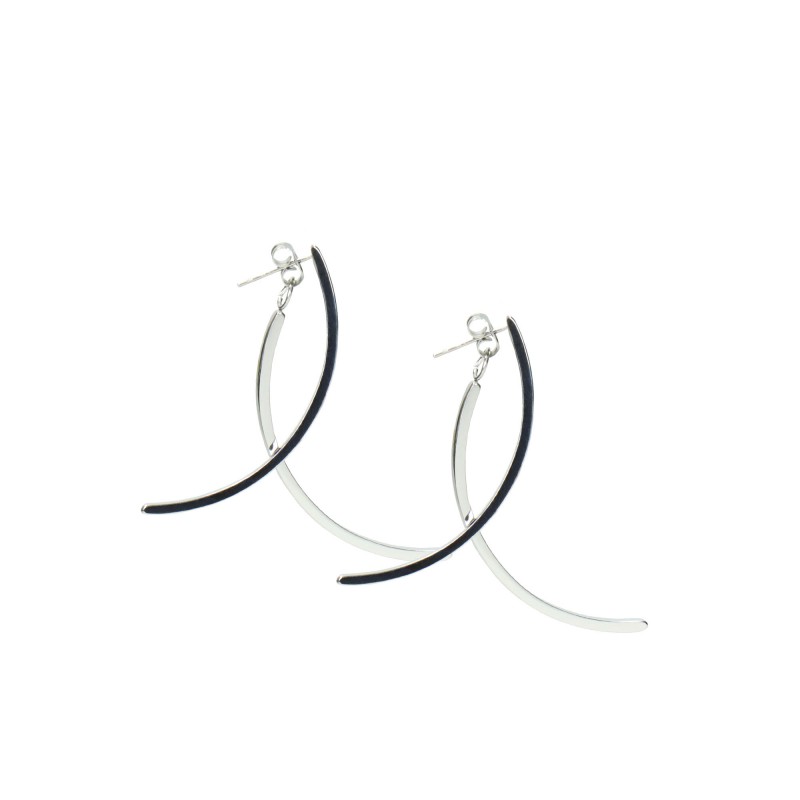 Azadé earrings twisted silver