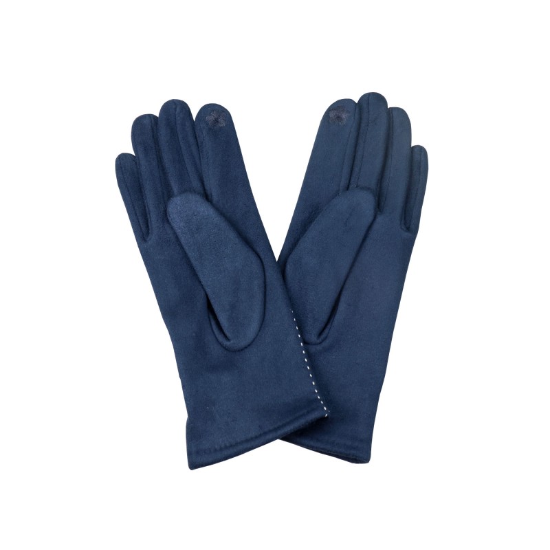 Azadé navy blue gloves