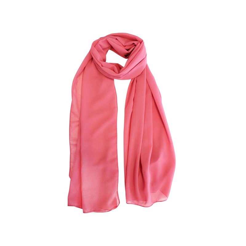 Azade chiffon  φουλάρι κοραλί