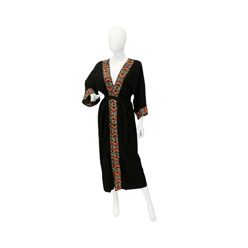 Azade maxi kimono black
