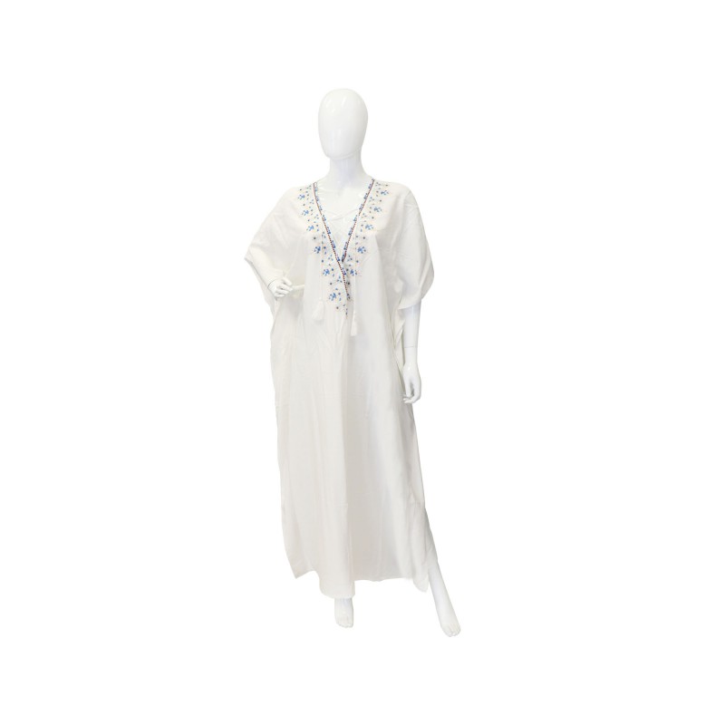 Azade maxi kaftan white