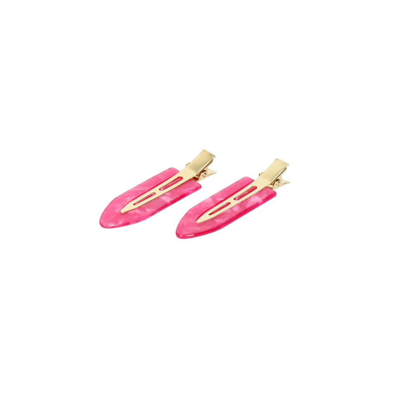 Azadé Hair clip leaf fucsia...